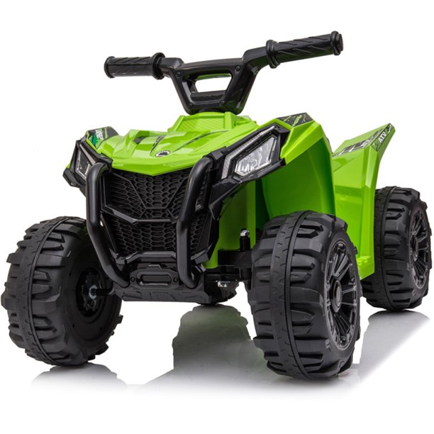 6V Ride on Car for Kids, SESSLIFE Battery Powered ATV Ride on Toys w/One-button Start, One Speed Forward, Kids' Electric Vehicles for Boy Girl 18-30 Months, 1-2 Hours Ride Time, Green