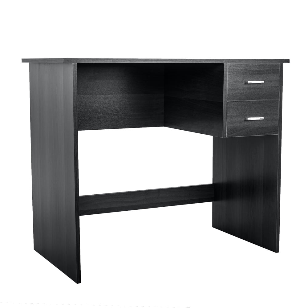 Black Home Office Desk, Sesslife 29.5" Tall Computer Desk with Drawers, Work Table for Home Office Bedroom, Wooden Writing Desk with Ample Storage