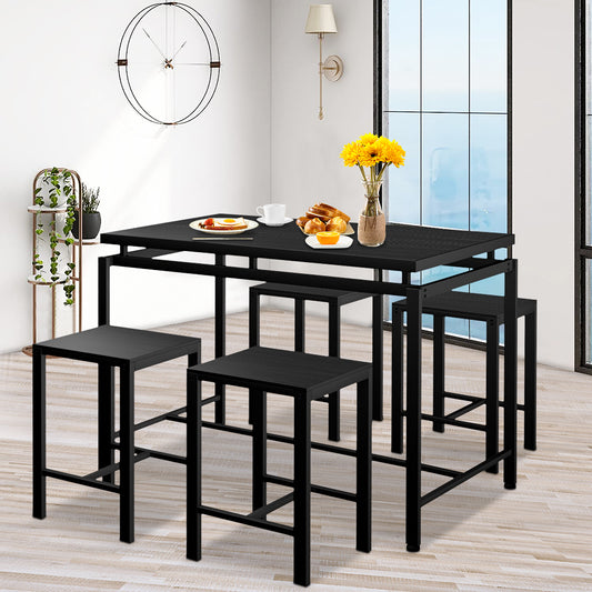 Dining Room Sets for 4, Modern Counter Height Dining Set with 4 Stools, Space Saving Pub Dining Table, DT20