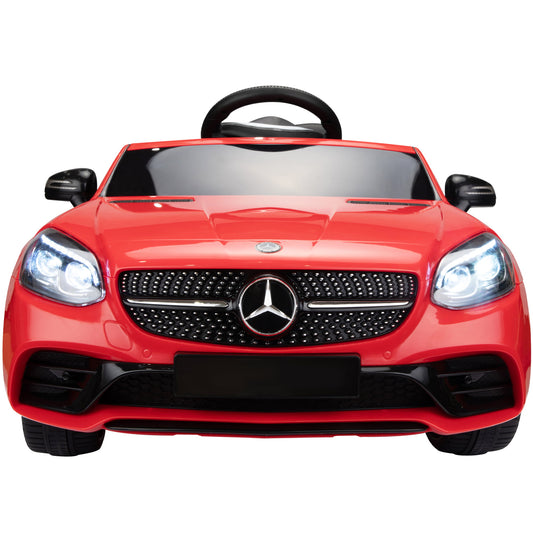 SESSLIFE Ride on Toys for Kids, 12V Electric Ride on Car with LED Headlights, Horn, Safety Belt, Battery Powered Car for 3-4, Rechargeable Vehicle for Girls Birthday Gift, Red, X1640