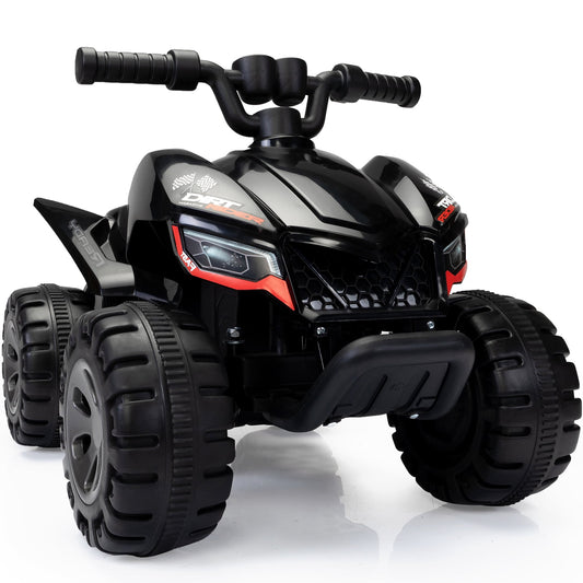 6 Volt ATV for Boys Girls, Sesslife Battery Powered Ride on Toy with Spray Device, MP3 Player, LED Lights, Kids Ride on Cars with Bluetooth and USB Port, Electric Cars for Ages 2-4 Yrs.Old, Black