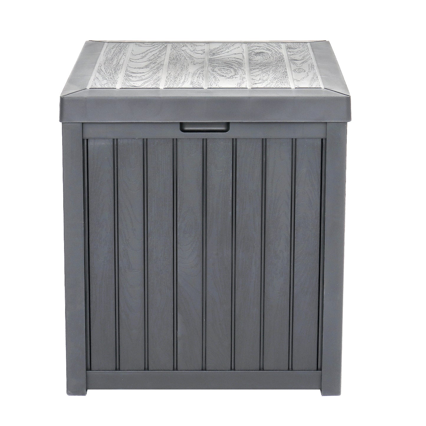 Sesslife Outdoor Storage Box, 51 Gallon Gray PP Plastic Waterproof Deck Storage Box Bench, Indoor/Outdoor Storage Bin Container for Patio Cushions, Garden Tools and Pool Toys