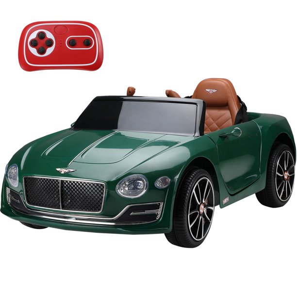 Kids Ride on Toy, SESSLIFE 12V Ride on Car with Remote Control, MP3 Player, Horn, LED Lights, Suspension, Electric Car for 3-4 Years Old Boys Girls, Ride on Toy for Birthday Gift, Green, X1766