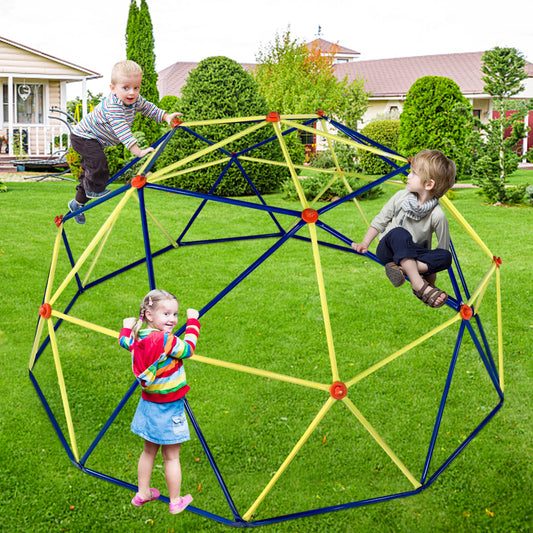 10ft Outdoor Dome Climber, Kids Jungle Gym Dome for 3-12 Years Old, Supports 900lbs