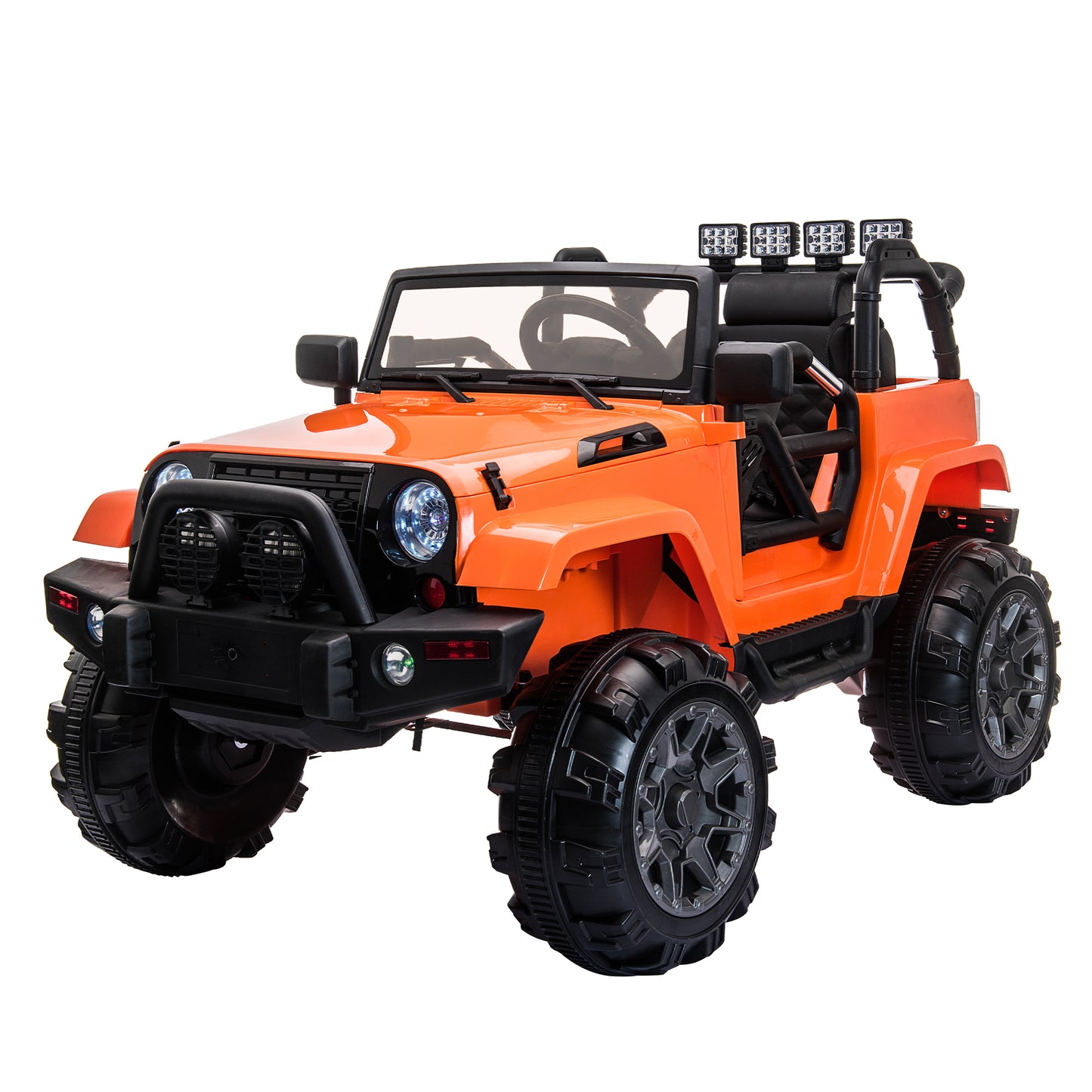 Kids Ride On Truck Car w/ Remote Control, 12V Battery Ride On Electric Cars with Spring Suspension, 3 Speed, MP3 Function, DT17