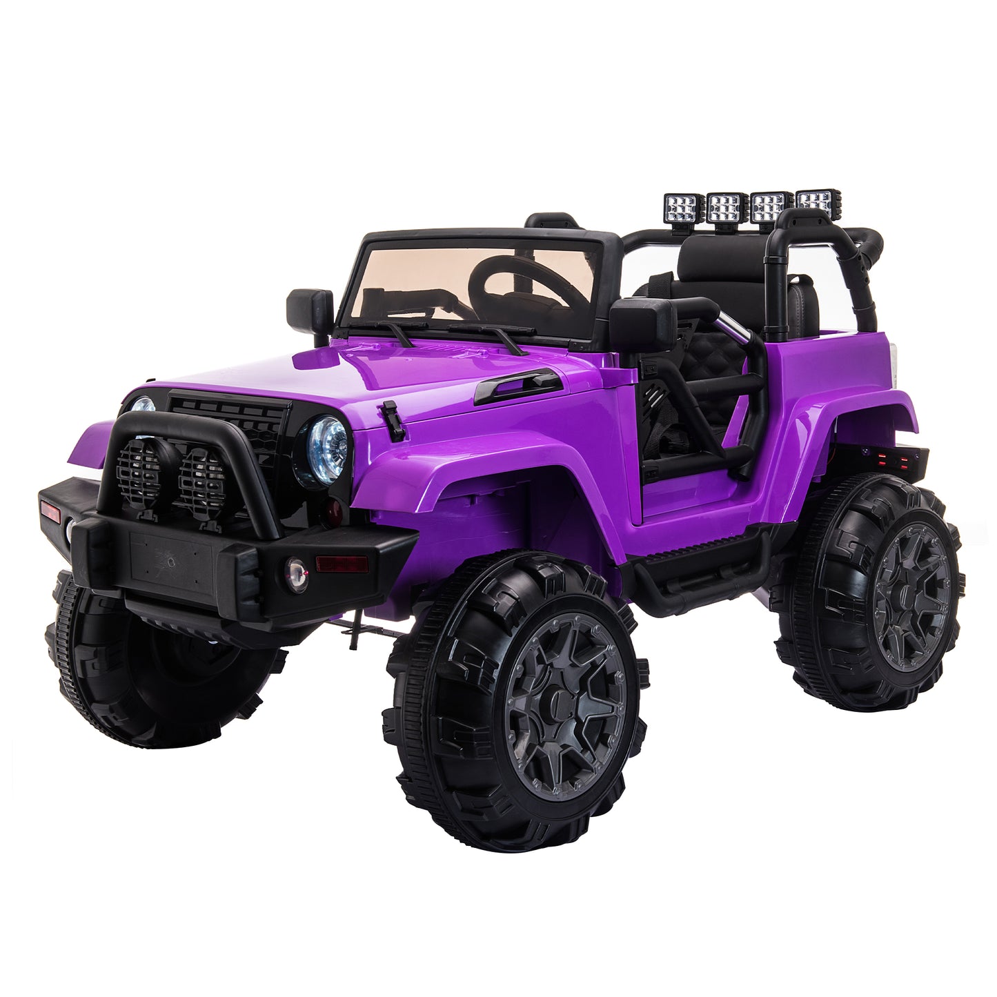 Kids Ride On Truck Car w/ Remote Control, 12V Battery Ride On Electric Cars with Spring Suspension, 3 Speed, MP3 Function, DT17